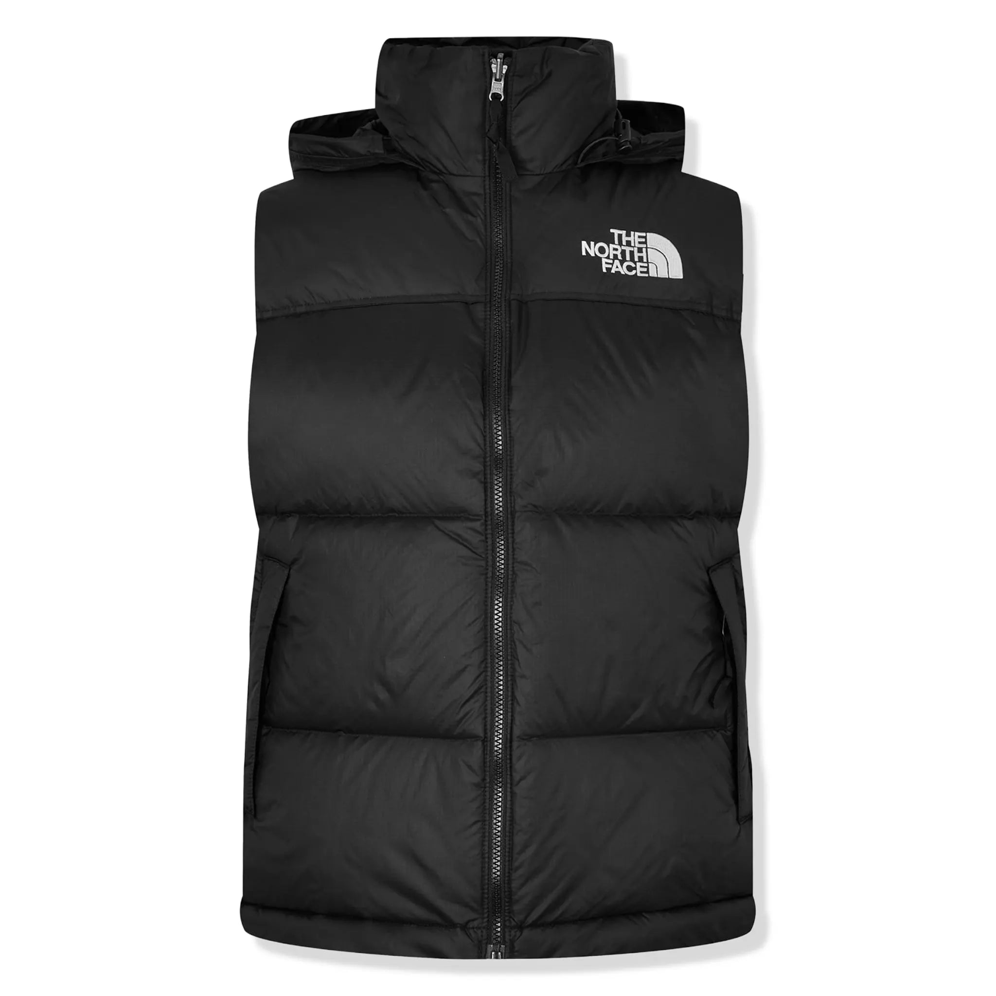Front View of The North Face 1996 Retro TNF Black Gilet